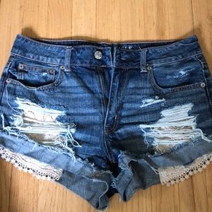 high rise festival jean shorts